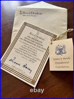 Royal Doulton Character Jug Ronald Reagan D6718 President With COA #1513 of 5000