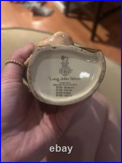 Royal Doulton Character Jug Set-Bacchus 1958 & Long John Silver 1951-Rare Pewter