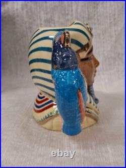 Royal Doulton Character Jug Small- Tutankhamen D7127 # 367 of 1500 In Box