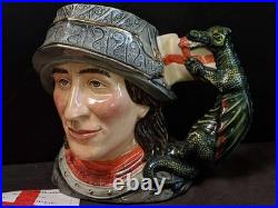Royal Doulton Character Jug St George 71/2500 limited edition signed by Michael