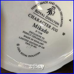 Royal Doulton Character Jug-The Mikado- RARE- 111/250 with Certificate