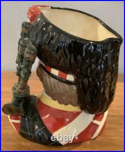 Royal Doulton Character Jug The Piper D6918 Large 1992 Limited Ed. WithCOA