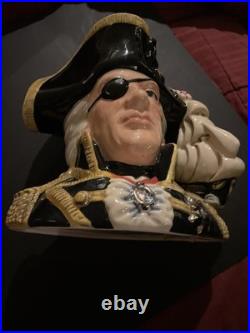 Royal Doulton Character Jug Vice Admiral Lord Nelson D6932 LARGE, 1993 rare