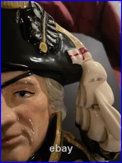 Royal Doulton Character Jug Vice Admiral Lord Nelson D6932 LARGE, 1993 rare