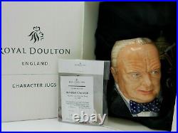 Royal Doulton Character Jug Winston Churchill D7298 JOY 2009 As New