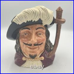 Royal Doulton Character Jugs Athos Porthos Aramis Large 7 Set 3 Musketeers 1955