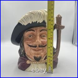 Royal Doulton Character Jugs Athos Porthos Aramis Large 7 Set 3 Musketeers 1955