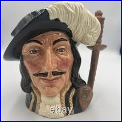 Royal Doulton Character Jugs Athos Porthos Aramis Large 7 Set 3 Musketeers 1955