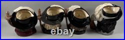 Royal Doulton Character Jugs Four Musketeers 7 D'Artagnan, Aramis, Porthos, Athos