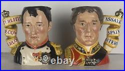 Royal Doulton Character Jugs Napoleon and Wellington D7001 & D7002