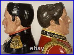 Royal Doulton Character Jugs Napoleon and Wellington D7001 & D7002