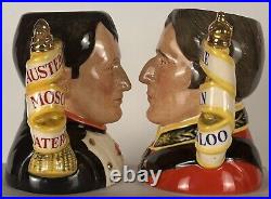 Royal Doulton Character Jugs Napoleon and Wellington D7001 & D7002