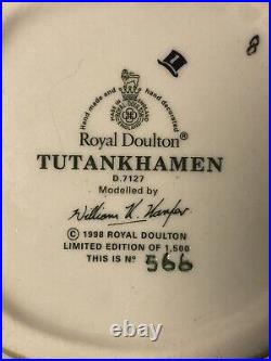 Royal Doulton Character Jugs TUTANKHAMEN D7127 and ANKHESENAMUN D7128