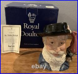 Royal Doulton Character Sir Walter Raleigh D7169 Large 2002 Jug of the Year
