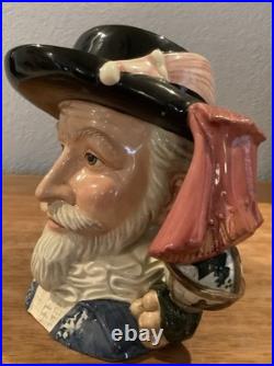 Royal Doulton Character Sir Walter Raleigh D7169 Large 2002 Jug of the Year