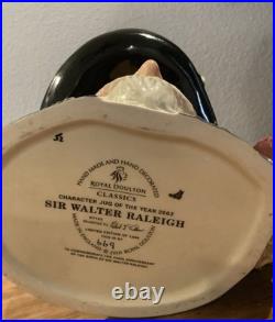 Royal Doulton Character Sir Walter Raleigh D7169 Large 2002 Jug of the Year