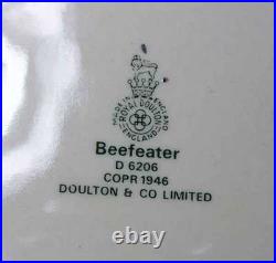 Royal Doulton Character Toby Jug Beefeater ER D6206 EXC