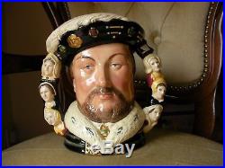 Royal Doulton Character Toby Jug Henry VIII D6888 Doubled Handled MINT