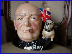 Royal Doulton Character Toby Jug Large Sir Winston Churchill Limited to 1 Year