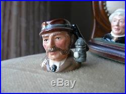 Royal Doulton Character Toby Jug Rare Sherlock Holmes Tiny Tinies Set MINT