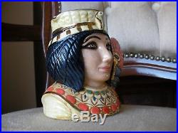 Royal Doulton Character Toby Jugs Tutankhamen + Ankhesanamun Rare Small MINT