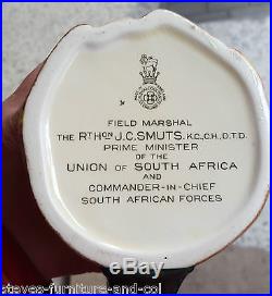 Royal Doulton Character jug Field Marshell J. C Smuts South Africa Free UK post