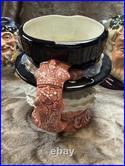 Royal Doulton Character jugs Set of 3 Beefeater English Translucent China