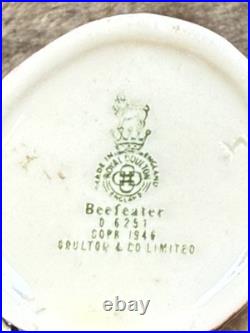 Royal Doulton Character jugs Set of 3 Beefeater English Translucent China