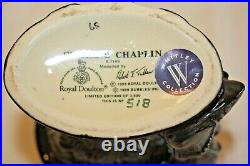 Royal Doulton Charlie Chaplin D7145 Character Jug Small Limited Edition 518/3500