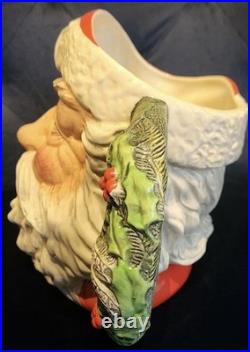 Royal Doulton Christmas Santa Character Jug D6690 Large 1982 England Mint