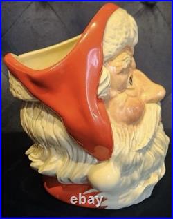 Royal Doulton Christmas Santa Character Jug D6690 Large 1982 England Mint