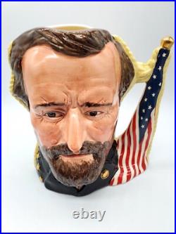 Royal Doulton Civil War Ulysses S. Grant & Robert E. Lee Toby Jug Mug 7in