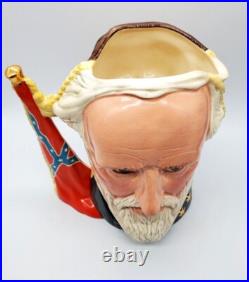 Royal Doulton Civil War Ulysses S. Grant & Robert E. Lee Toby Jug Mug 7in