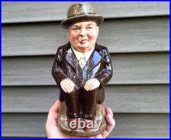 Royal Doulton Cliff Cornell Toby Jug Pitcher 9-3/8 Cleveland Flux Company