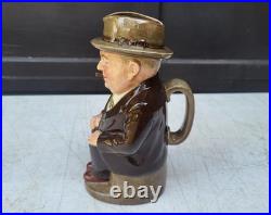Royal Doulton Cliff Cornell Toby Jug Pitcher 9-3/8 Cleveland Flux Company