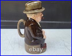 Royal Doulton Cliff Cornell Toby Jug Pitcher 9-3/8 Cleveland Flux Company