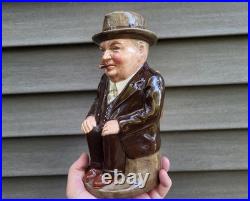 Royal Doulton Cliff Cornell Toby Jug Pitcher 9-3/8 Cleveland Flux Company