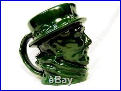 Royal Doulton Colour Sample Small Toby Jug Green BEEFEATER UNUSUAL COLORWAY