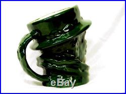 Royal Doulton Colour Sample Small Toby Jug Green BEEFEATER UNUSUAL COLORWAY