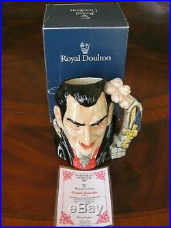 Royal Doulton Count Dracula D7053 Character Jug Year 1997 Mint Condition