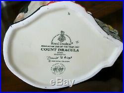 Royal Doulton Count Dracula D7053 Character Jug Year 1997 Mint Condition