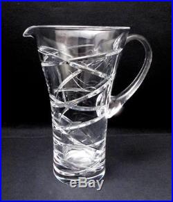 Royal Doulton Crystal Saturn Large Pitcher Jug Signed Contemporary Modern