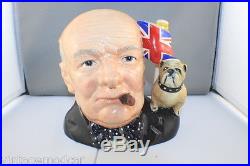 Royal Doulton D3057 Winston Churchill Large Toby Jug by Stanley J Taylor 1992