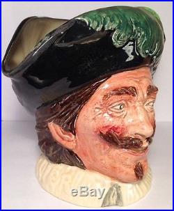 Royal Doulton D6114 Cavalier With Goatee Extremely Rare Large Character Jug