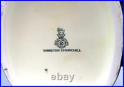 Royal Doulton D6171 Porcelain Winston Churchill Large Vintage 9 Toby Jug 1941