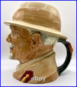 Royal Doulton D6198 Toby Jug Field Marshal Rare Signed By Artist 1946-48