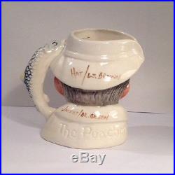 Royal Doulton D6464 Prototype Color Trial The Poacher SMALL Character Jug