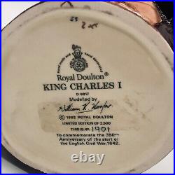 Royal Doulton D6917 King Charles I Large Toby Character Jug Commemorative Ltd Ed