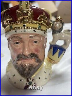 Royal Doulton D6923 King Edward Vll Toby Jug Limited Edition #1064/250- WITH COA
