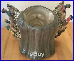 Royal Doulton D7029 Geoffrey Chaucer Large Two-Handled Toby Character Jug with COA